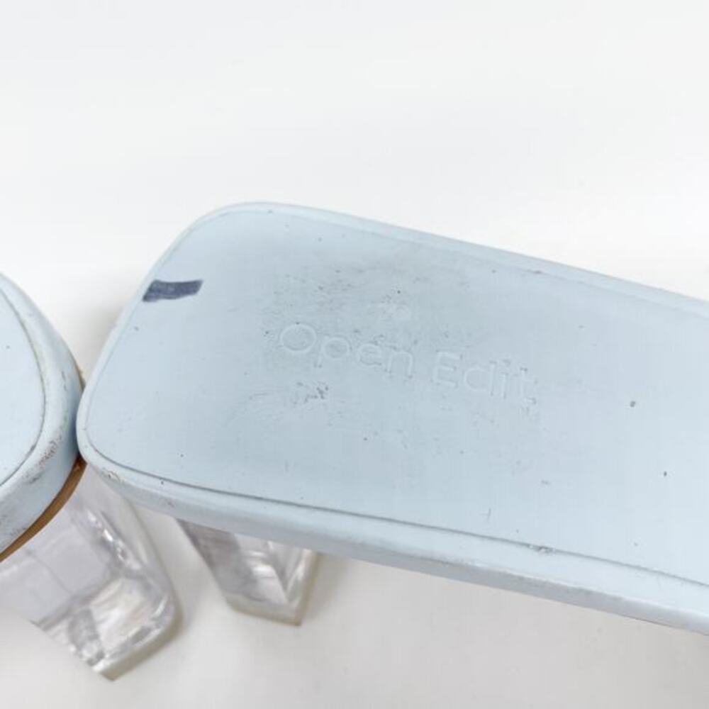 Open Edit Women Cleo 5 Baby Blue Clear Heeled Slide Sandals Size 11M - Picture 9 of 15